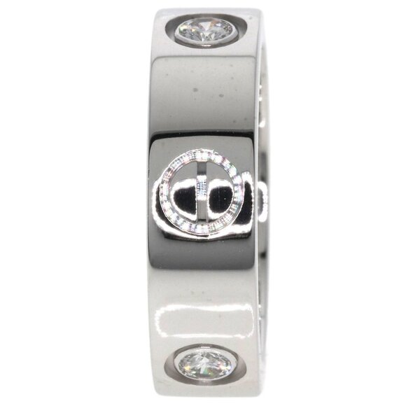 CARTIER 18k White Diamond Love Ring #50 - Picture 3 of 9